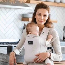 ROOKIE Baby Premium Draagzak- Design Buikdrager - Comfortabel En Ergonomisch - Pasgeboren Babydrager - Peuterdrager - Biologisch Katoen - Super Zacht - Unisex: Voor Mama En Papa (Beige) -Baby Care Verkoop 1200x1200 726
