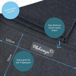 Makimaja Baby Sling - Donkergrijs - Hoge Kwaliteit 100% Natuurlijk Katoen Baby Sling - Baby Sling Pasgeborenen En Baby's Tot 15 Kg - Plus Inclusief: Baby Slabbetje -Baby Care Verkoop 1200x1200 734