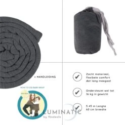Baby Draagdoek - Babywrap - Baby Carrier - Babydrager - Buikdrager Baby – Baby Draagzak - Baby Sling | Luminatic® | Ergonomisch | Met Tasje | Donker Grijs 12 Baby Draagdoek - Babywrap - Baby Carrier - Babydrager - Buikdrager Baby – Baby Draagzak - Baby Sling | Luminatic® | Ergonomisch | Met Tasje | Donker Grijs -Baby Care Verkoop 1200x1200 749