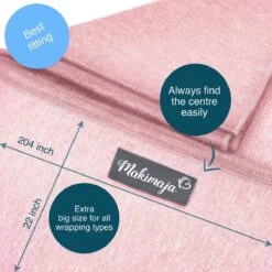 Makimaja Baby Sling - Roze - Hoge Kwaliteit 100% Natuurlijk Katoen Baby Sling - Baby Sling Pasgeborene En Baby's Tot 15 Kg - Plus Inclusief: Baby Slabbetje -Baby Care Verkoop 1200x1200 760