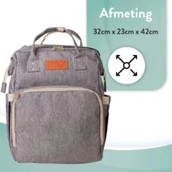Luiertas Rugzak - Monx Luiertas Verzorgingstas Met Uitklapbaar Babybedje - Overzichtelijke Luierrugzak Extra Buggy En Kinderwagen Haken Inclusief Geïsoleerde Flessenhouder - Grijs 19 Luiertas Rugzak - Monx Luiertas Verzorgingstas Met Uitklapbaar Babybedje - Overzichtelijke Luierrugzak Extra Buggy En Kinderwagen Haken Inclusief Geïsoleerde Flessenhouder - Grijs -Baby Care Verkoop 1200x1200 96