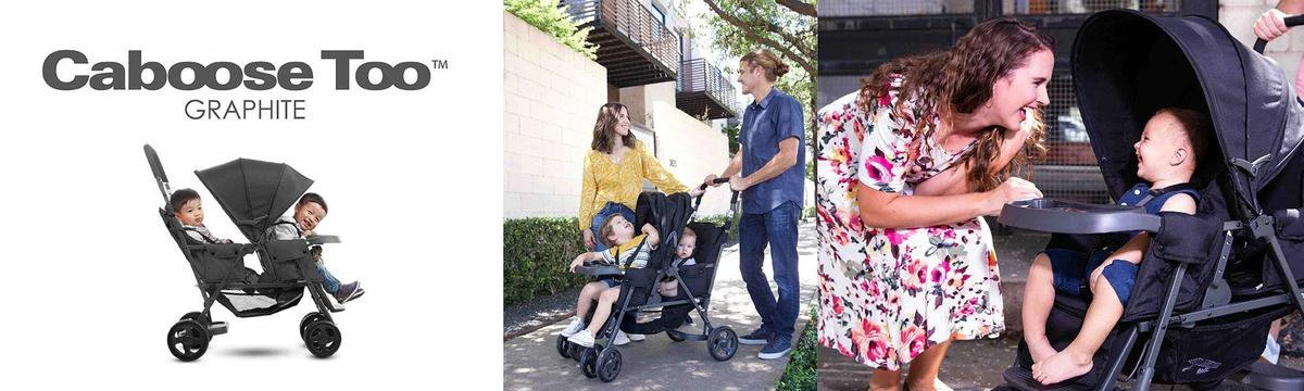 Joovy Caboose Too Dubbele Kinderwagen - Zwart - Duo Buggy 6 Joovy Caboose Too Dubbele Kinderwagen - Zwart - Duo Buggy - Image 6