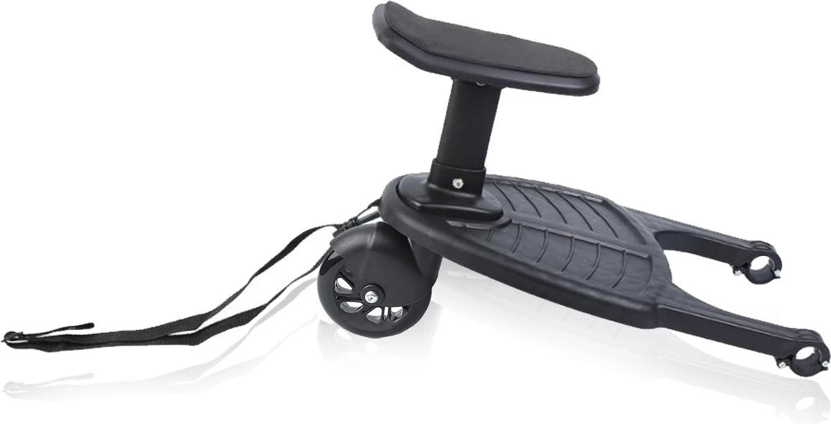 Merkloos Happyment® Universeel Meerijdplankje - Met Zitting - Voor Kinderwagen - Buggyboard - Zwart 6 Merkloos Happyment® Universeel Meerijdplankje - Met Zitting - Voor Kinderwagen - Buggyboard - Zwart - Image 6