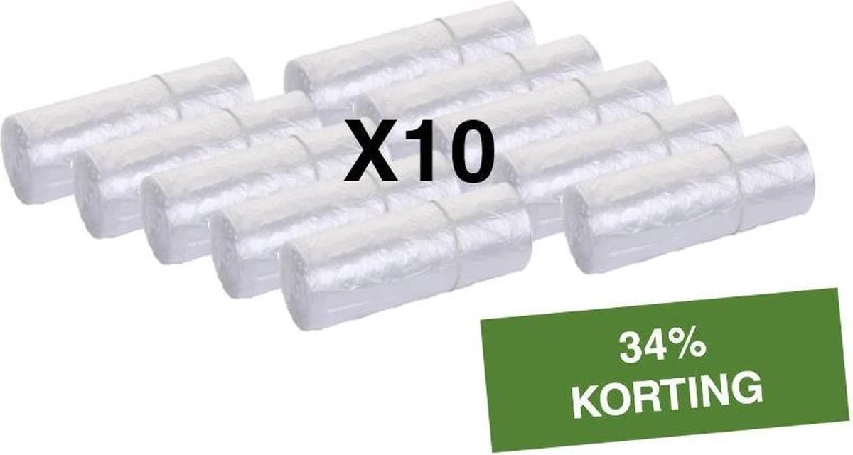 Merkloos Vuilniszakken 50 X 3 Liter | Klein, Doorzichtig Plastic | 27 X 30 Cm | Kleine Pedaalemmer Restafval Afval Zakjes 2 Merkloos Vuilniszakken 50 X 3 Liter | Klein, Doorzichtig Plastic | 27 X 30 Cm | Kleine Pedaalemmer Restafval Afval Zakjes - Image 2