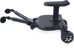 Merkloos Meerijdplankje - Kinderwagen - Buggy - KANT EN KLAAR - Al In Elkaar Gezet! - Met Zitje Voor Uw Kind - Zwart -Baby Care Verkoop 1200x782