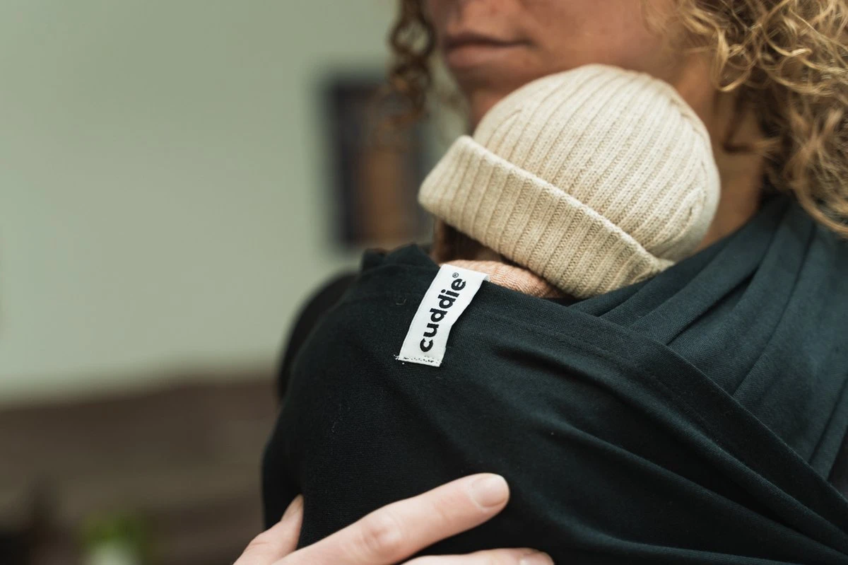 Cuddie Baby Draagdoek - Premium Organic Baby Draagdoek Gemaakt Van Bio Katoen - Newborns Tot 15 Kg - Baby Cadeau - Met Wenskaart - Zwart 9 Cuddie Baby Draagdoek - Premium Organic Baby Draagdoek Gemaakt Van Bio Katoen - Newborns Tot 15 Kg - Baby Cadeau - Met Wenskaart - Zwart - Image 9