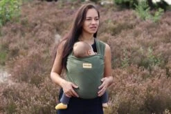 Rekbare Baby Draagdoek - Bam&Boe - Groen - Te Gebruiken Vanaf Geboorte - Van Super Zacht Bamboe -Baby Care Verkoop 1200x800 152