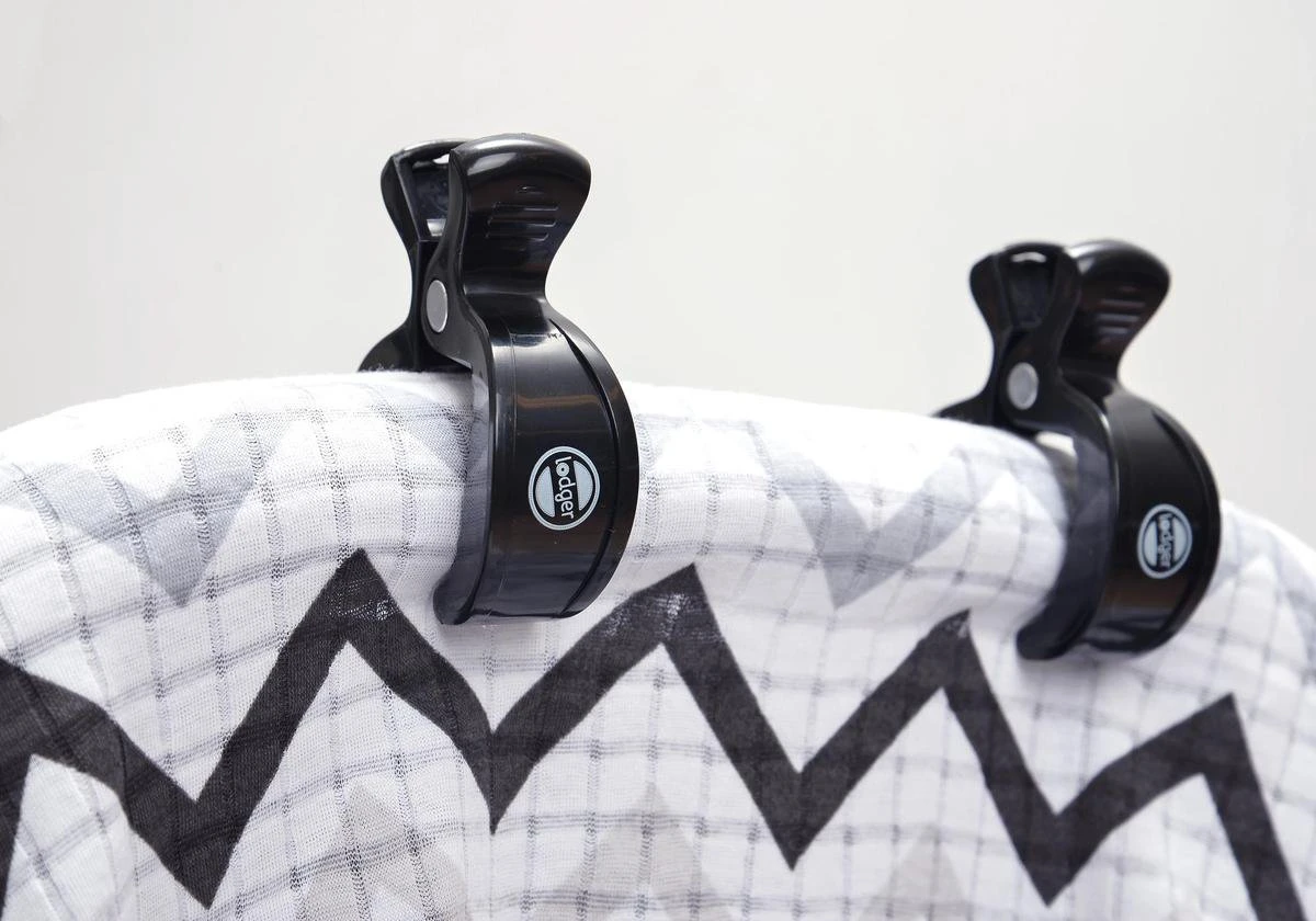 Lodger Kinderwagenaccessoire - Swaddle Clips - Zwart - 2 Stuks 2 Lodger Kinderwagenaccessoire - Swaddle Clips - Zwart - 2 Stuks - Image 2