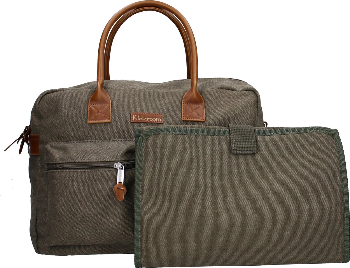 Kidzroom Vision Of Love Luiertas - Groen - Verschoonmatje - Verstelbare Schouderband 10 Kidzroom Vision Of Love Luiertas - Groen - Verschoonmatje - Verstelbare Schouderband - Image 10