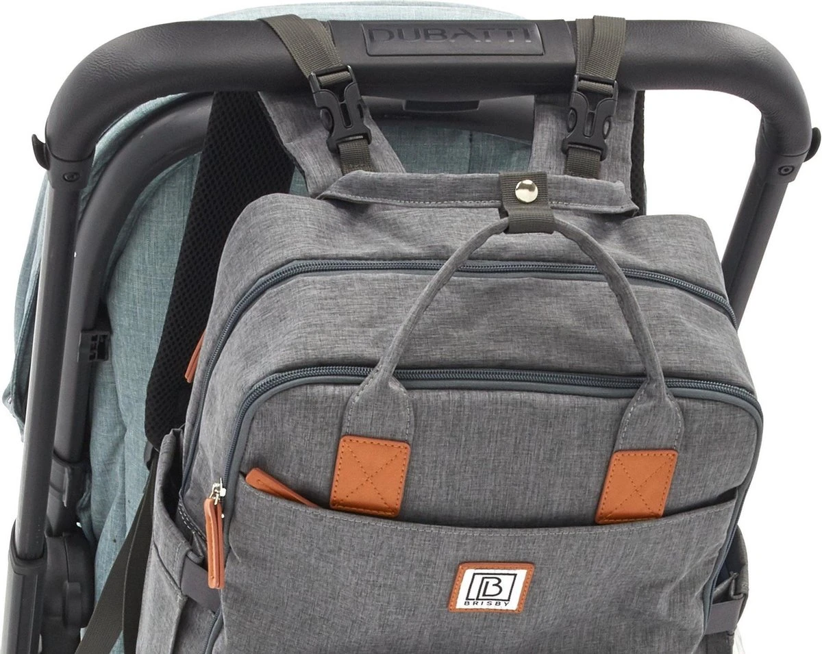 Brisby Slijtvaste Luiertas – Verzorgingstas – Met Buggymontage -Donkergrijs 13 Brisby Slijtvaste Luiertas – Verzorgingstas – Met Buggymontage -Donkergrijs - Image 13