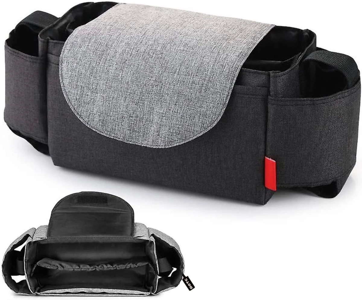 BOTC Kinderwagen Organizer - Buggy Tas Organizer - Wandelwagen Organizer - Luiertas - Telefoonhouder 1 BOTC Kinderwagen Organizer - Buggy Tas Organizer - Wandelwagen Organizer - Luiertas - Telefoonhouder