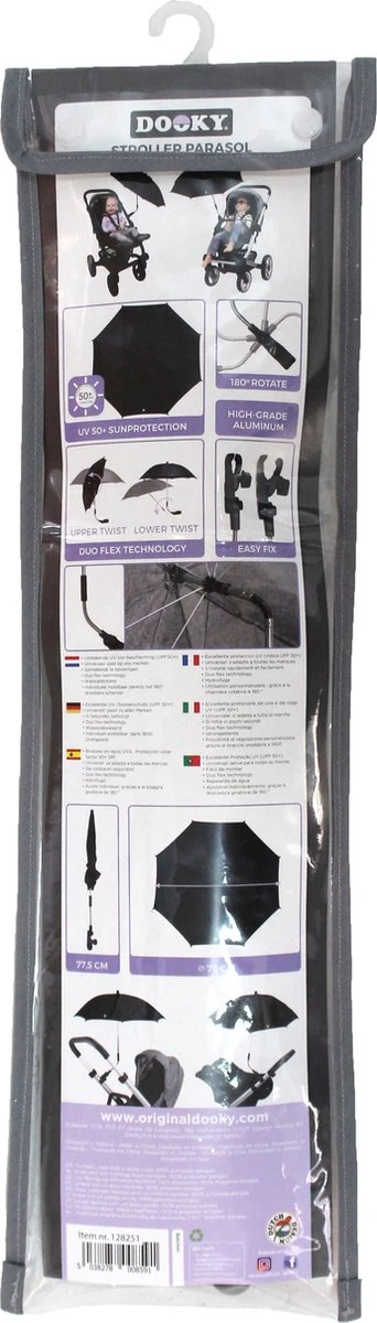 Dooky Parasol Kinderwagen Grijs Gemêleerd 12 Dooky Parasol Kinderwagen Grijs Gemêleerd - Image 12