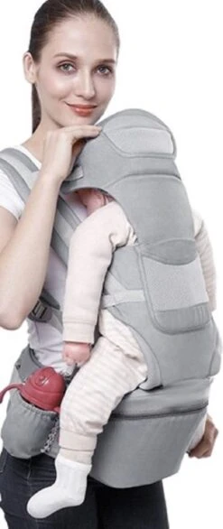 Ergonomische Draagzak Baby 15 In 1 - Draagdoek Tot 25 Kg - Baby Drager - Baby Carrier - Multifunctioneel - Grijs -Baby Care Verkoop 506x1200