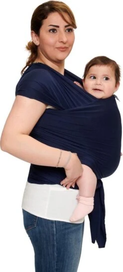 Baby Garden Draagdoek Donkerblauw - Ergonomisch - Original - Gratis Slabbetje -Baby Care Verkoop 547x1200