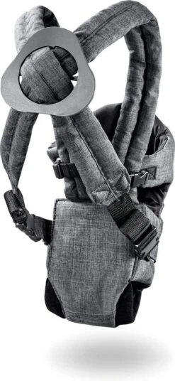 Hauck 2 Way Carrier Draagzak - Buikdrager - Melange Charcoal -Baby Care Verkoop 553x1200