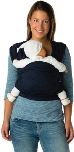 Babylonia Draagdoek - Tricot-Slen - Jeansblauw -Baby Care Verkoop 584x1200