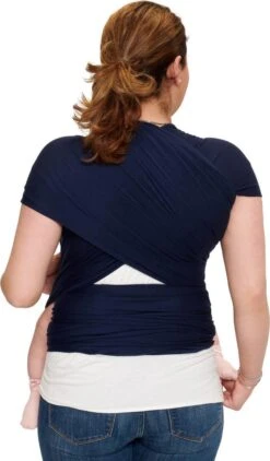 Baby Garden Draagdoek Donkerblauw - Ergonomisch - Original - Gratis Slabbetje -Baby Care Verkoop 702x1200