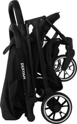 Deryan Rolo Luxe Lichtgewicht Buggy - Zwart -Baby Care Verkoop 751x1200 2
