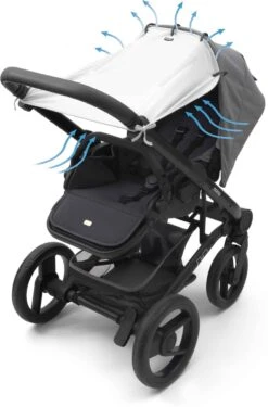 Dooky Universal Cover Zonnescherm Kinderwagen - Crème -Baby Care Verkoop 790x1200 3