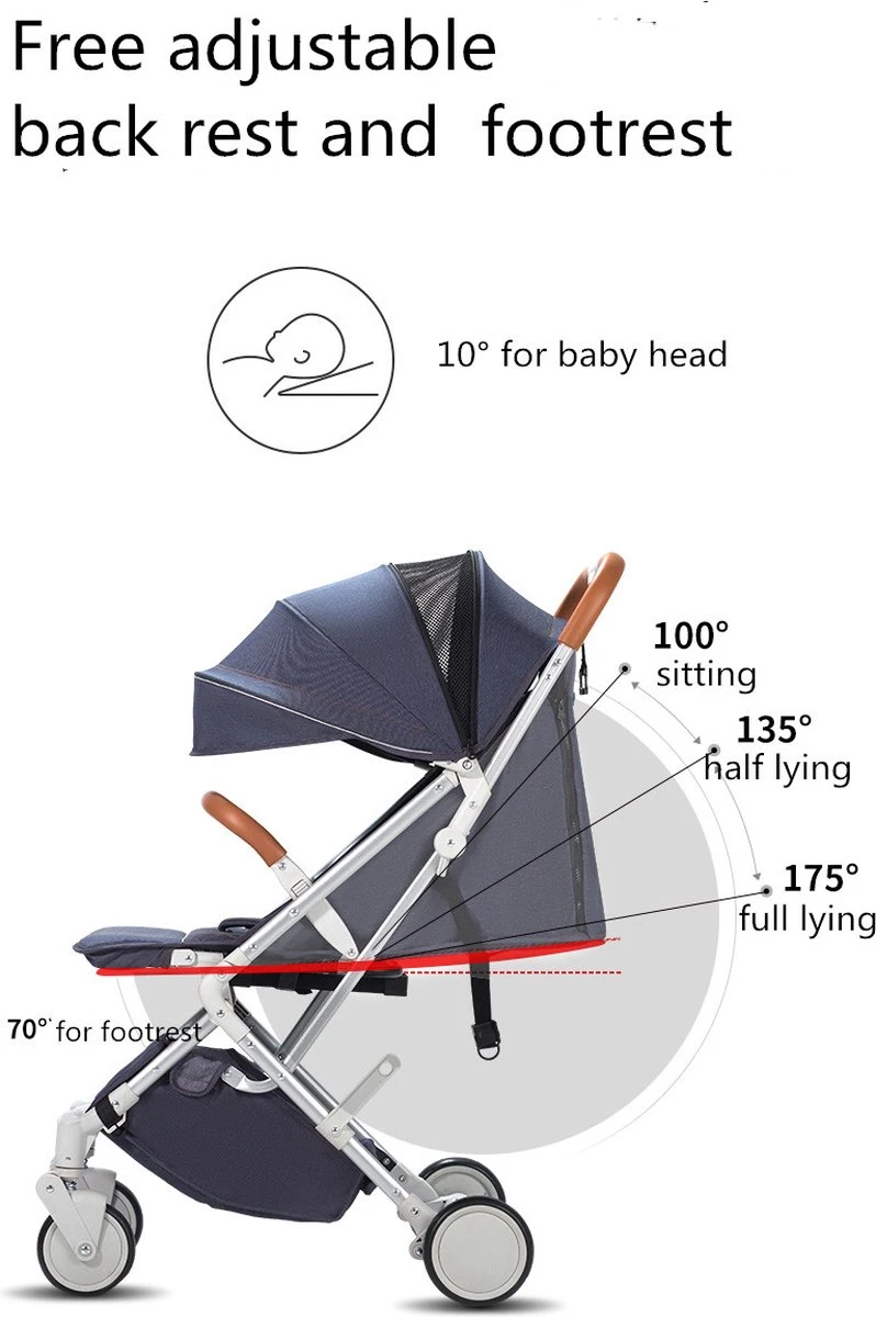 WOOSH New Buggy - Zwart - One Hand Folding - 3 Slaapstanden - Wandelwagen Tot 25 Kg - Regenhoes - Bekerhouder - Muggennet 2 WOOSH New Buggy - Zwart - One Hand Folding - 3 Slaapstanden - Wandelwagen Tot 25 Kg - Regenhoes - Bekerhouder - Muggennet - Image 2