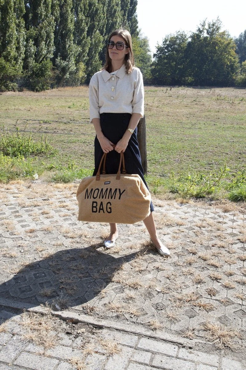 Childhome Mommy Bag Groot - Teddy - Beige 15 Childhome Mommy Bag Groot - Teddy - Beige - Image 15