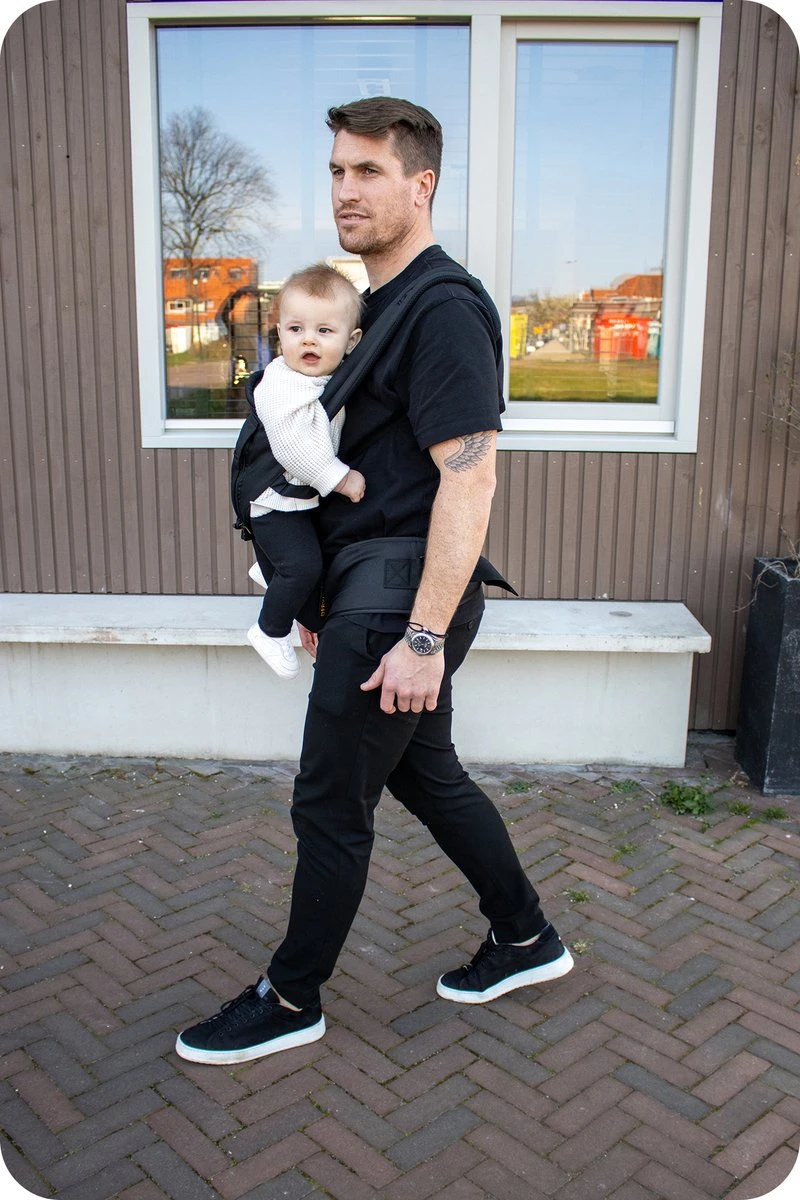 Deryan Pack Luxe Ergonomische Draagzak - Babydrager + Opbergvakjes - Zwart 15 Deryan Pack Luxe Ergonomische Draagzak - Babydrager + Opbergvakjes - Zwart - Image 15