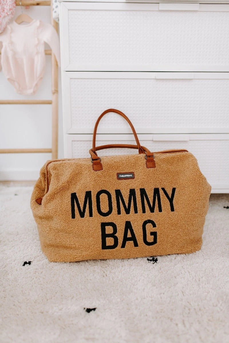 Childhome Mommy Bag Groot - Teddy - Beige 16 Childhome Mommy Bag Groot - Teddy - Beige - Image 16
