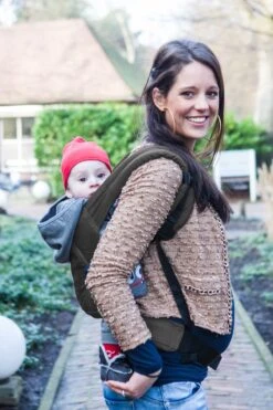 Praktische Draagzak Baby - Donkergrijs - Babydrager - Buikdrager En Rugdrager - Opbergtas Inbegrepen -Baby Care Verkoop 800x1200 80