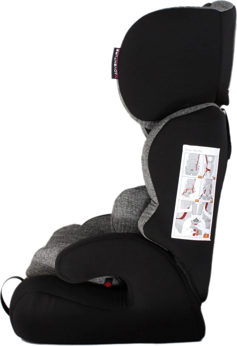 X Adventure Autostoel Premium Groep 1/2/3 (9-36 Kg) - Grijs 2 X Adventure Autostoel Premium Groep 1/2/3 (9-36 Kg) - Grijs - Image 2