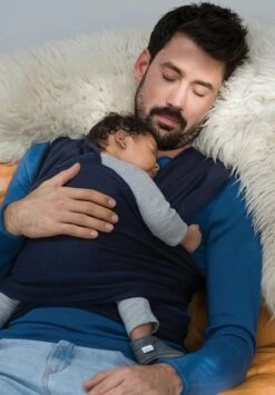 Babylonia Draagdoek - Tricot-Slen - Jeansblauw -Baby Care Verkoop 835x1200 2