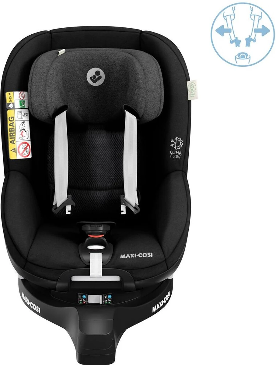 Maxi-Cosi Mica Pro Eco I-Size Autostoeltje - 360° Draaibaar - Gerecyclede Stoffen - Authentic Black - Vanaf De Geboorte Tot Ca. 4 Jaar 16 Maxi-Cosi Mica Pro Eco I-Size Autostoeltje - 360° Draaibaar - Gerecyclede Stoffen - Authentic Black - Vanaf De Geboorte Tot Ca. 4 Jaar - Image 16
