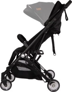 Ding Vivo Wandelwagen - Zwart - Inklapbare Buggy - Inclusief Boodschappenmandje En Zonnekap -Baby Care Verkoop 940x1200 3