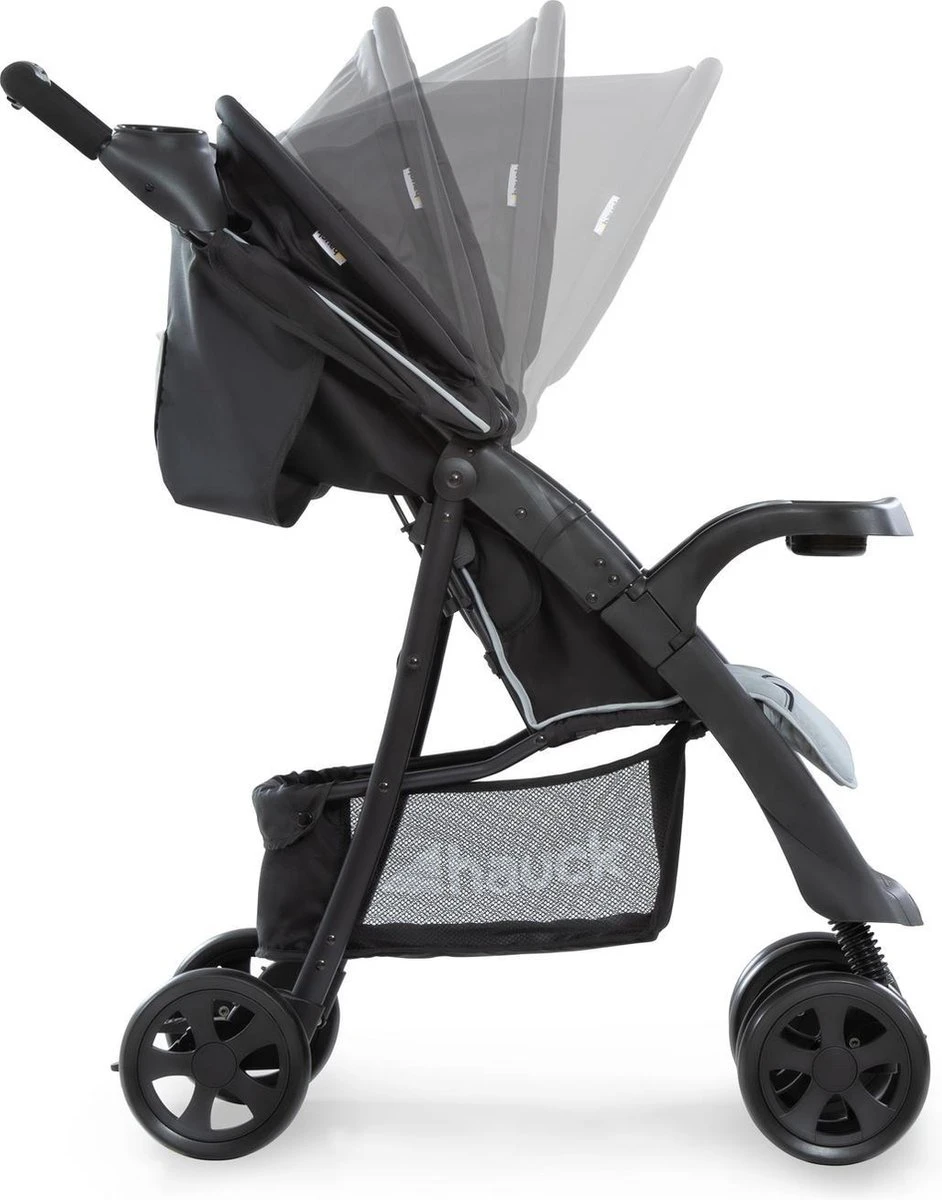 Hauck Shopper Neo II Buggy - Caviar/Silver 2 Hauck Shopper Neo II Buggy - Caviar/Silver - Image 2