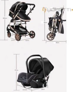 Merkloos Lioretti® Luxe Baby Buggy 3 In 1 | Baby Wagen | Kinderwagen Met Stoel En Wieg | Inklapbaar | Hoge Kwaliteit | Combi | Zwart 27 Merkloos Lioretti® Luxe Baby Buggy 3 In 1 | Baby Wagen | Kinderwagen Met Stoel En Wieg | Inklapbaar | Hoge Kwaliteit | Combi | Zwart -Baby Care Verkoop 943x1200 2